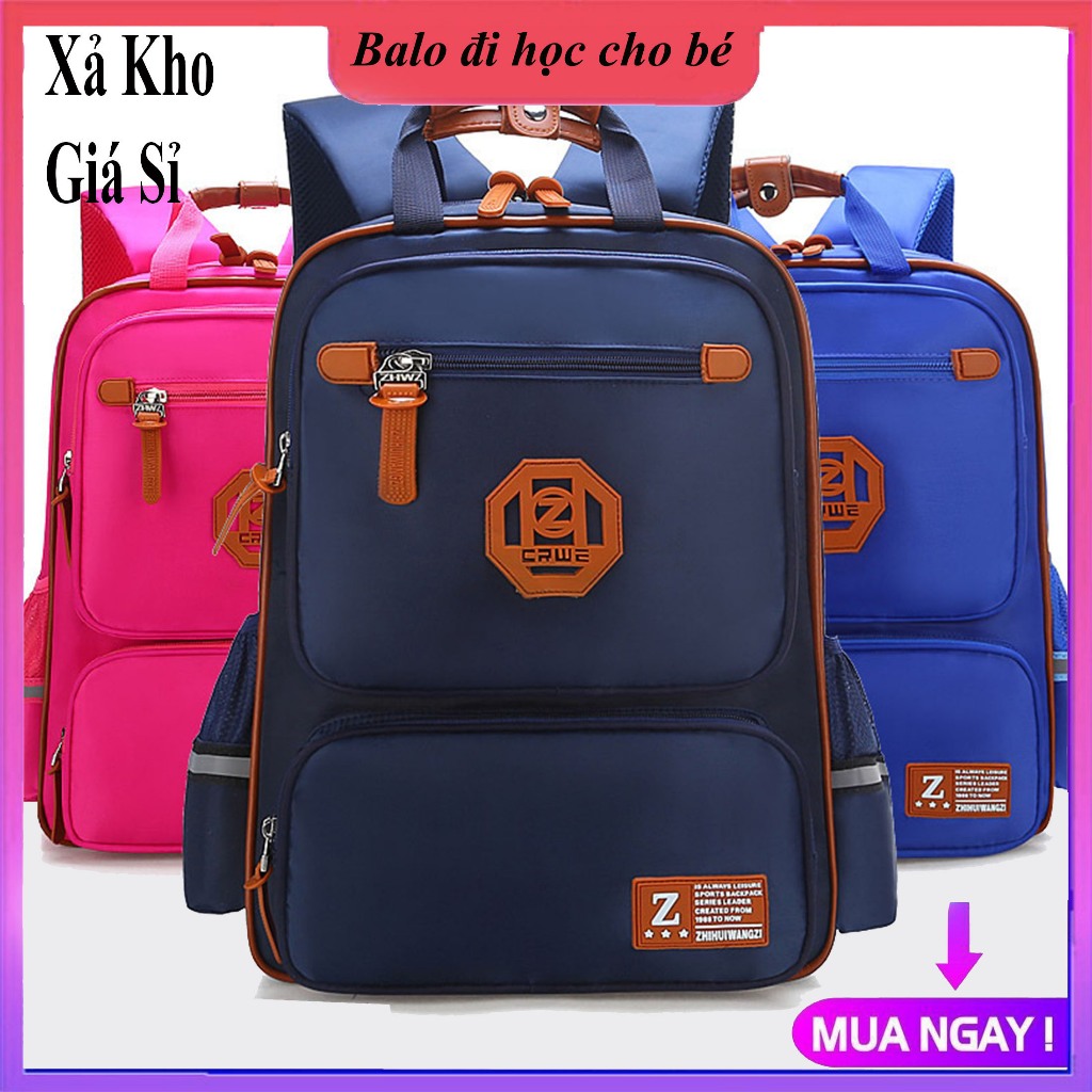 Balo đi học cho bé trai và bé gái cấp 1 và cấp 2, Cặp balo cao cấp chống gù, chống nước cho học sinh