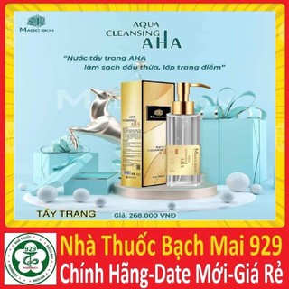 Nước tẩy trang dịu nhẹ aqua cleansing aha magicskin