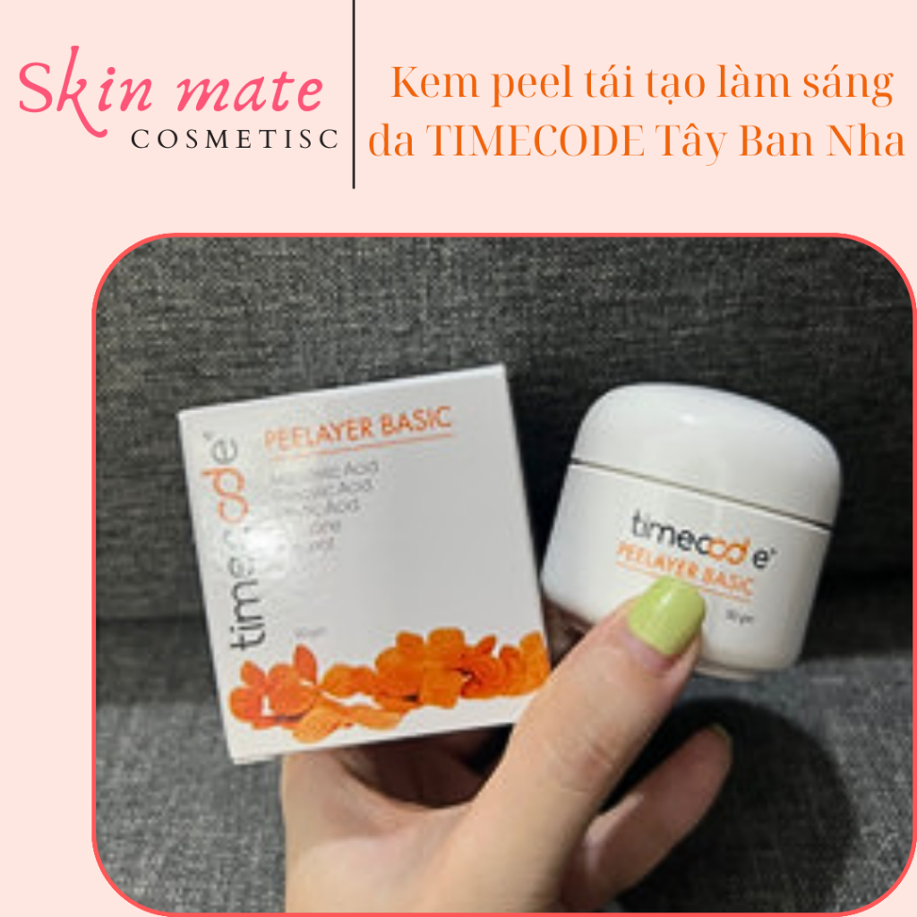 Kem peel TIMECODE Tây Ban Nha tái tạo làm sáng da chống lão hoá full 30g