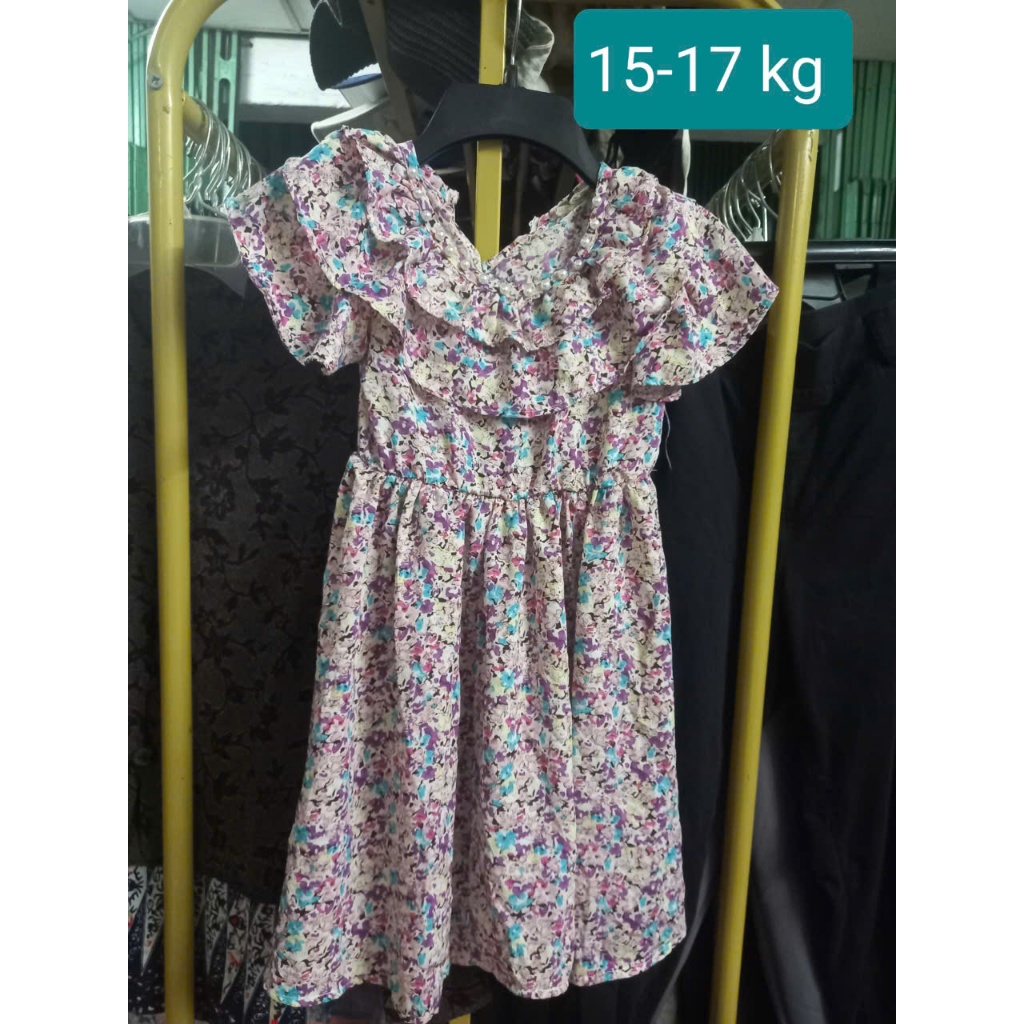 áo đầm hoa 15-17 kg MS12