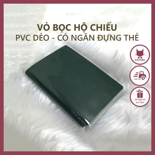 Vỏ Bọc Hộ Chiếu Bao Đựng Passport Trong Suốt Chống Nước Có Ngăn Kẹp Thẻ