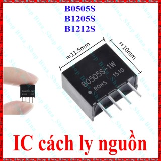 IC cách ly nguồn B0505S/B1212S/B1205S/B2405S/B0512S, module nguồn cách ly DC 5V/12V/24V