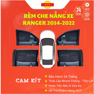 Rèm Che Nắng Loại 1 Chính Hãng Mr Ô Tô ,Thiết Kế Cho Xe Ford Ranger 2014-2022   Bảo Hành 24 Tháng