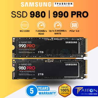 Ổ Cứng SSD Samsung 990 PRO / 980 PRO 500GB / 1TB / 2TB / 4TB M2 2280 PCIe Gen 4.0 NVMe - Chính Hãng, MZ - V9P V8P