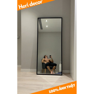 gương soi toàn thân viền gỗ 2cm giá rẻ tặng kèm chân