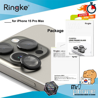 Dán camera lens frame glass ringke cho iphone 15 / 15 plus / 15 pro / 15 pro max