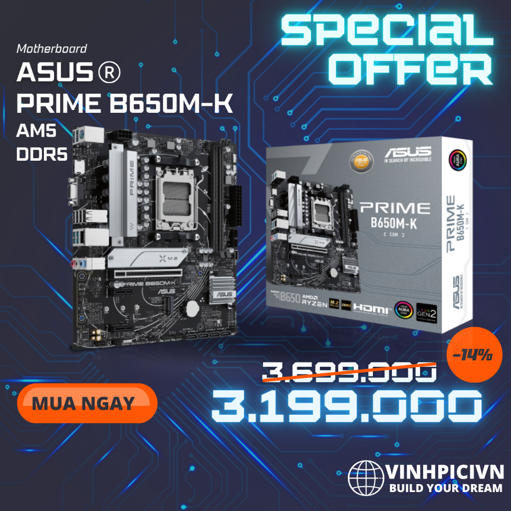 Mainboard ASUS PRIME B650M-K [NEW]
