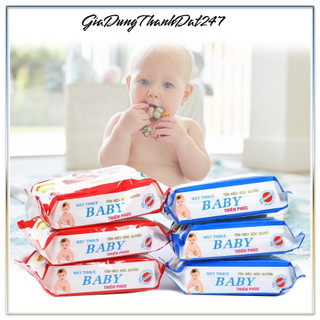 1 bịch khăn giấy ướt thiên phúc baby gói/100tờ