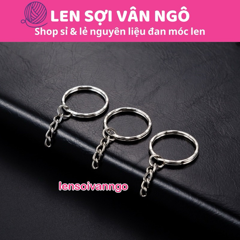 Combo 10 cái móc khoá kim loại hàng đẹp (26066)