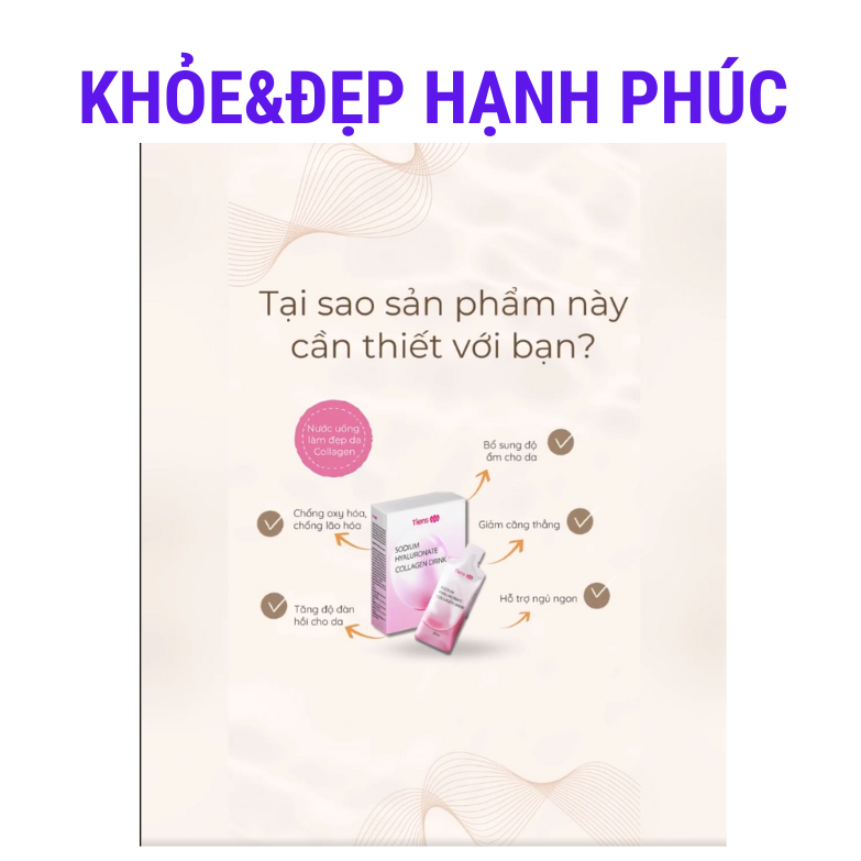 TPBVSK Sodium Hyaluronate Collagen Drink giúp làm đẹp da từ bên trong – 10 gói/hộp