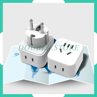 Phích cắm chuyển đổi 3 chân dẹt chuẩn eusang 2 chân tròn cao cấp chính hãng
