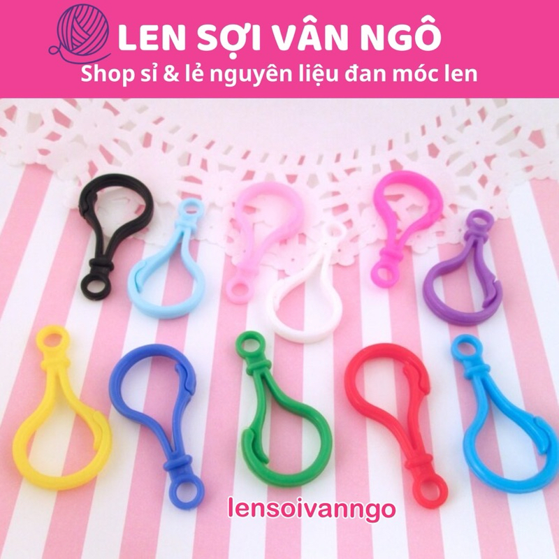 Combo 100 cái móc khoá nhựa