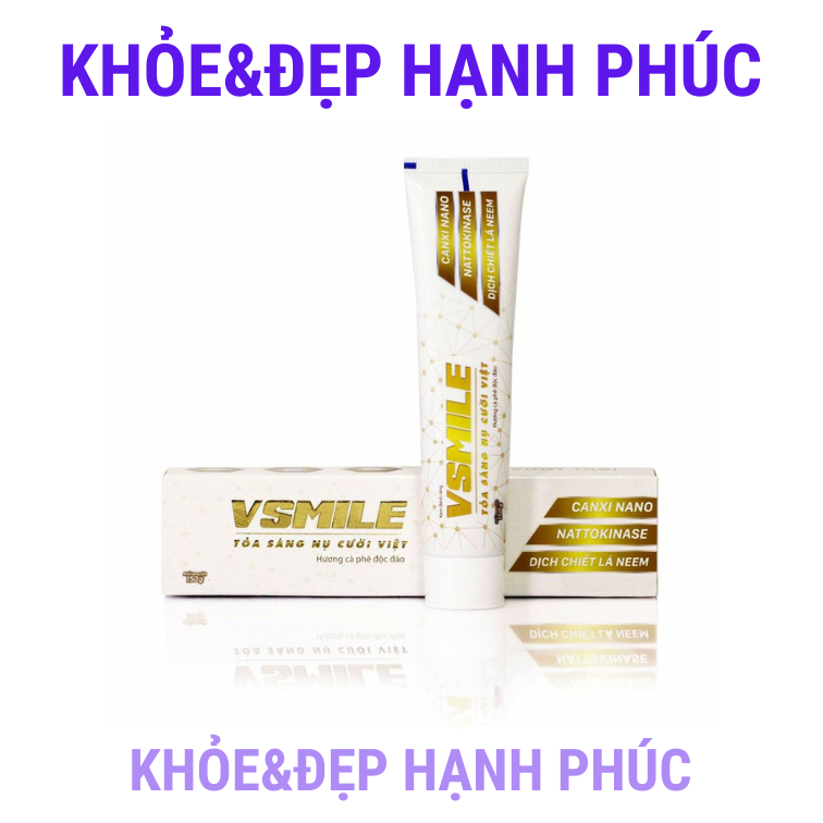 [ Mẫu cũ ] Kem đánh răng V-smile - Vị Caphe giúp răng trắng sáng - 150gr/tuýp