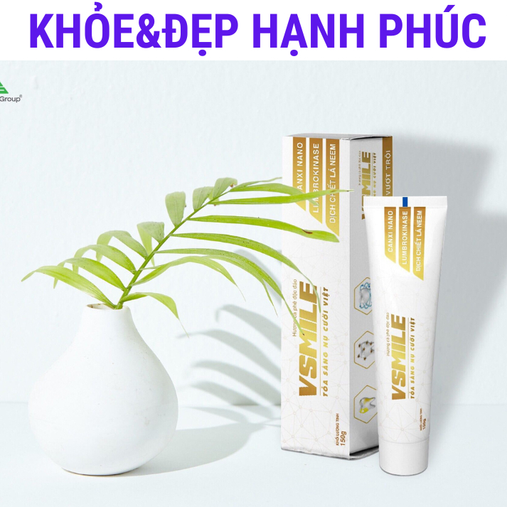 [ Mẫu cũ ] Kem đánh răng V-smile - Vị Caphe giúp răng trắng sáng - 150gr/tuýp