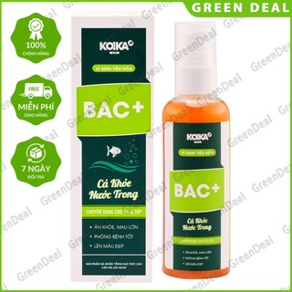 KOIKA - BAC+ (Chai 105 ml) | Men vi sinh hỗ trợ tiêu hóa cho cá tép cảnh thủy sinh