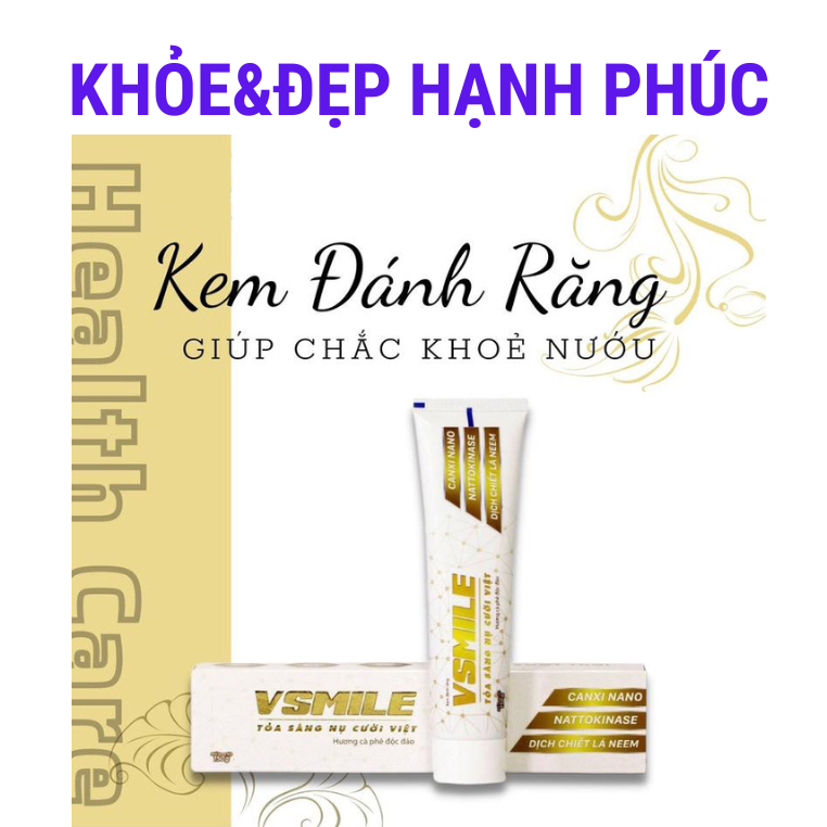 [ Mẫu cũ ] Kem đánh răng V-smile - Vị Caphe giúp răng trắng sáng - 150gr/tuýp