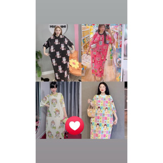 [ KN. BIGSIZE 60-140kg ] Đầm xuông hình dài