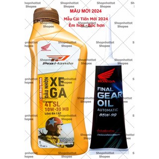 Combo Dầu nhớt tay ga Honda Pro 10w30 800ml (0.8L) + Nhớt Lap Honda – Shopnhottot