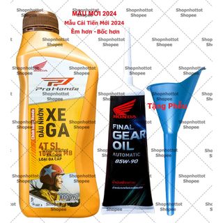 Combo Dầu nhớt xe tay ga Honda Pro 10w30 800ml (0.8L) + Nhớt Lap Honda 120ml  + Tặng phễu – Shopnhottot