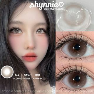 🎀(𝗚𝗜𝗔́ 𝟭 𝗖𝗔̣̆𝗣 - 𝗖𝗔̣̂𝗡 𝗧𝗨̛̀ 𝟬-𝟲 Đ𝗢̣̂) kính áp tròng màu (nâu sữa) 14.0MM nhẹ nhàng HSD 1-3 tháng (SHYNNIE LENS) ✨