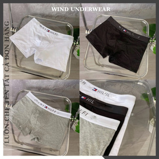 Quần lót nam boxer, quần sịp đùi nam chất vải cotton mịn mát kháng khuẩn thấm hút mồ hôi WIND TOM