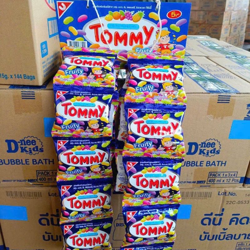 Kẹo dẻo trái cây Tommy Thái Lan dây 12 gói