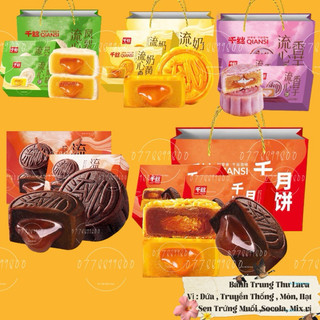 Bánh lava nhân chảy truyền thống ( 2 hộp tặng 1 túi xách ) ăn vặt nhà heo