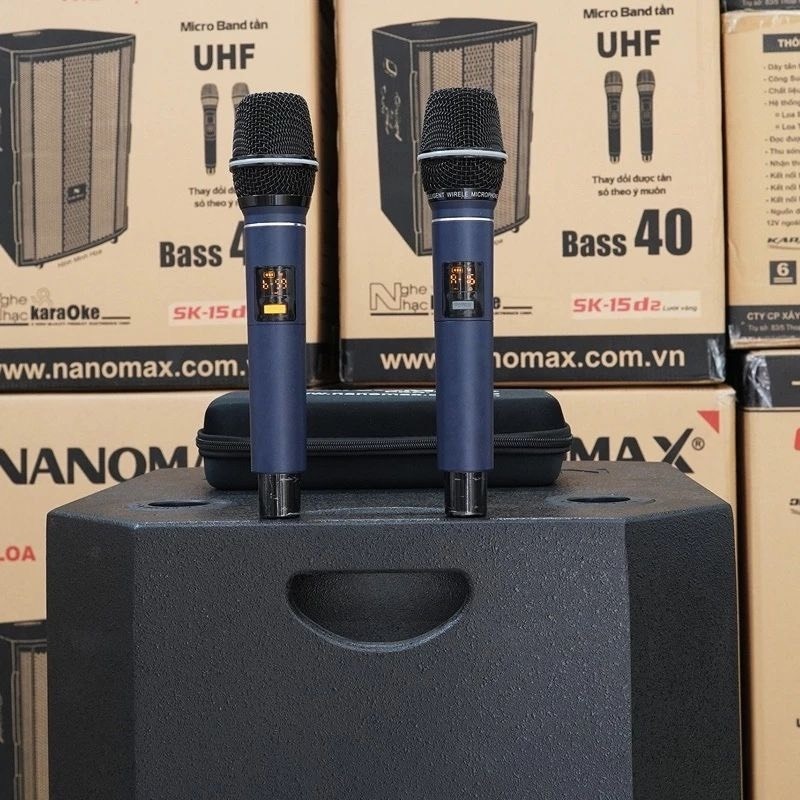 Loa kéo JBL Bass 30 Vỏ Gỗ Cao Cấp, Tặng 2 micro Hút Âm