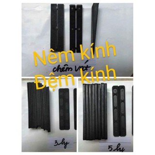 Nêm kính  đệm  Kính chèn khe hở  nêm Vát  nêm  bằng  dày 3mm   5mm  combo 1kg