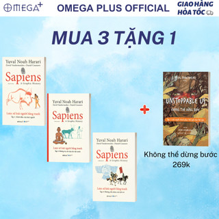 Lẻ/Combo 3 Sách Sapiens: Lược Sử Loài Người Bằng Tranh Tập 1 + Tập 2 + Tập 3 (Combo 3 tặng "Không Thể Dừng Bước - 269k))