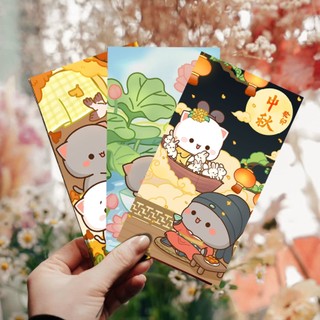 Lì xì 2024 phong thư tết hình gấu cute bản to cao cấp bộ 6 chiếc