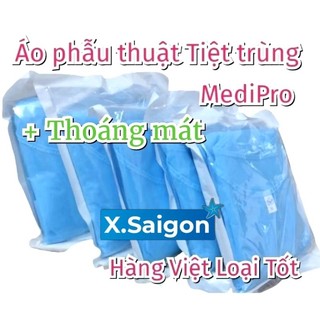 Áo phẫu thuật phòng mổ dùng 1 lần, MediPro đã tiệt trùng.
