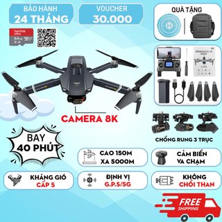 Máy bay flycam X20 GPS, drone camera 8k chống rung 3 trục, máy bay điều khiển từ xa cao cấp plycam