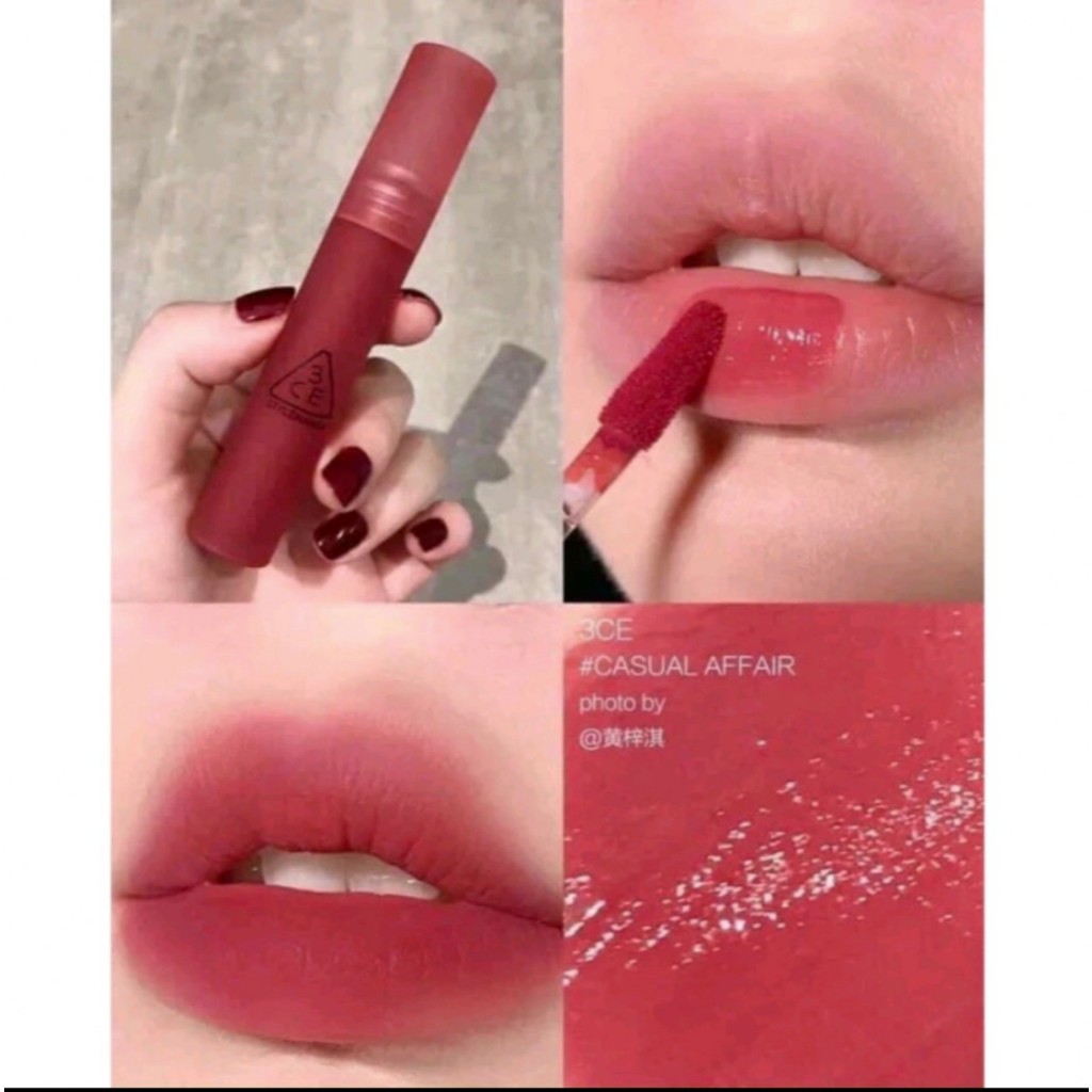 Son kem 3CE Velvet Lip Tint [ BEBEAU ] Son Kem Lì 3CE Mịn Màng Như Nhung