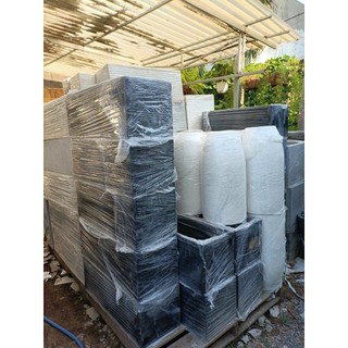 Chậu đá mài vuông 20x20cm (chỉ giao hỏa tốc HCM)