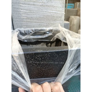 Chậu đá mài thúng 30x33cm đen (chỉ giao hoả tốc HCM)