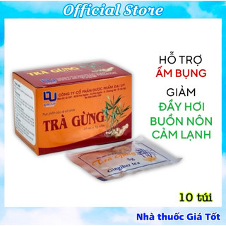 Trà Gừng Hoà Tan Đại Uy Làm ấm cơ thể, giảm đầy hơi, khó tiêu, giảm cảm lạnh hộp