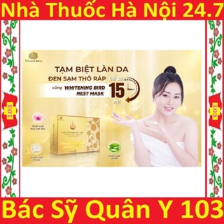 MẶT NẠ YẾN TRẮNG DA MAGIC SKIN mặt nạ ủ yến trắng da whitening bird nest mask hộp 12 miếng magicskin