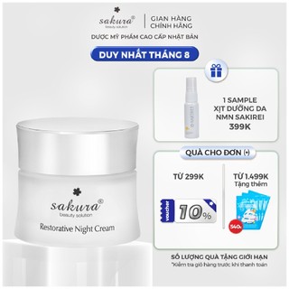 Kem dưỡng phục hồi da chống lão hoá ban đêm Sakura Restorative Night Cream 30g