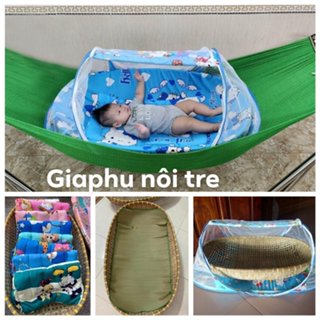  Nôi tre{nôi tre cho bé từ 0-18 tháng tuổi} Nôi tre nằm võng chống cong lưng 