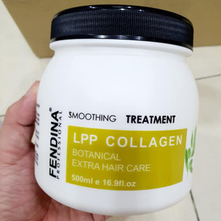 Kem ủ tóc, hấp tóc phục hồi tóc hư tổn Fendina LPP Collagen 500ml dưỡng tóc siêu mượt chăm sóc tóc khô xơ uốn nhuộm