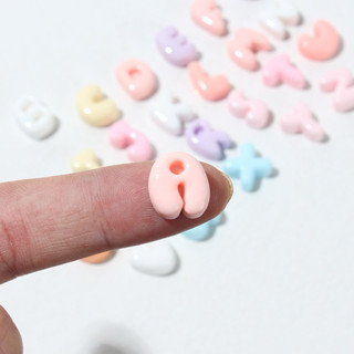 Charm Chữ Cái Trang Trí nhiều mầu sắc Mũ Bảo Hiểm, Ốp Lưng , làm đồ DIY, trang trí dép (Kèm Keo Dán)