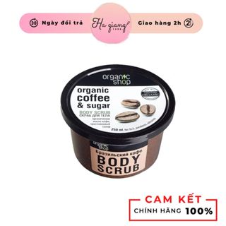 Tẩy Da Chết Body Organic Shop Dưỡng Da Trắng Sáng da làm sạch da và lỗ chân lông