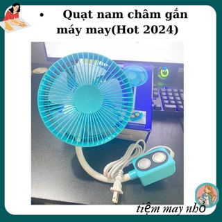 Quạt máy may có đế gắn nam châm điện dùng trong nghành may, văn phòng và gia đình tiện lợi, mát dễ chịu có chân USB
