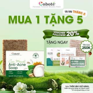 Xà phòng ngừa mụn lưng hiệu quả sau 1 liệu trình 100g Cobote cho da láng mịn, đều màu 100g