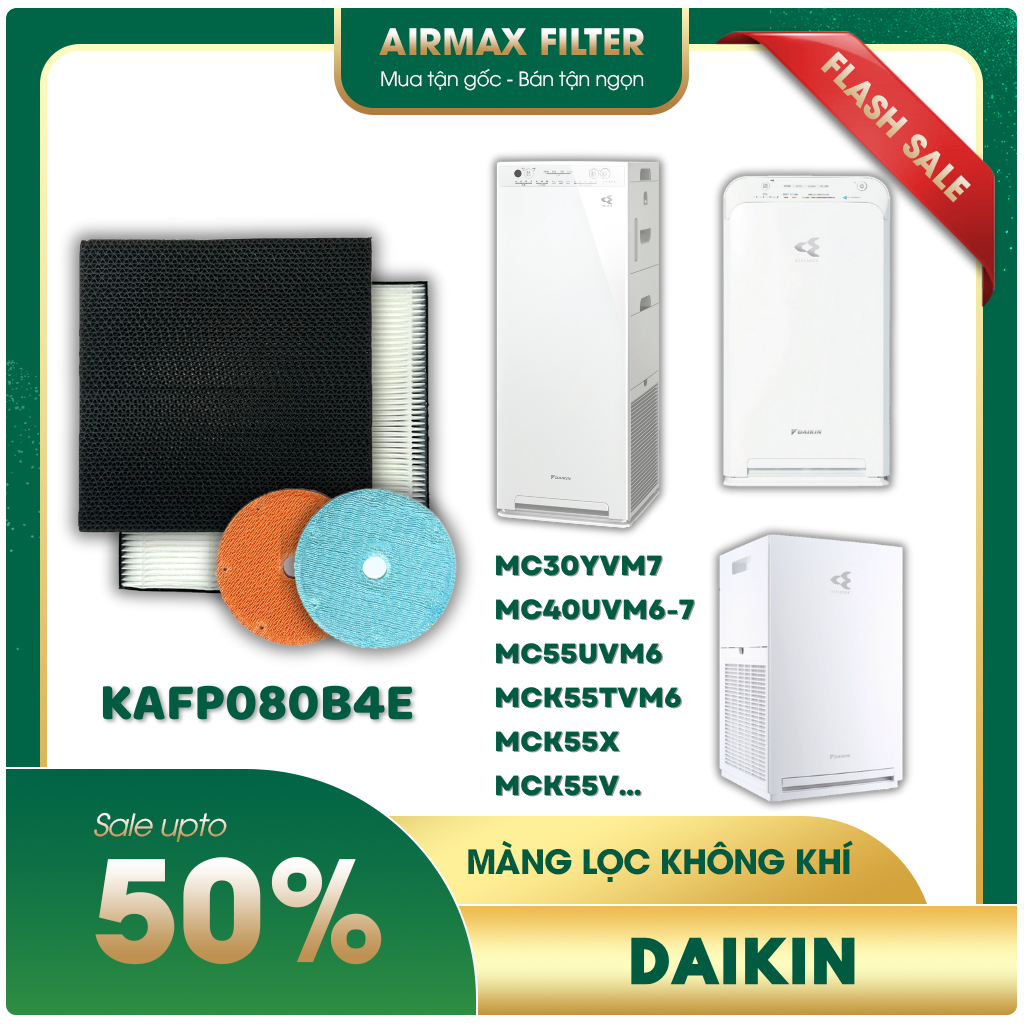 Màng lọc không khí Daikin: MC30YVM7, MC40UVM6-7, MC55UVM6, MCK55TVM6, MCK55X, MCK55V, ACK55T,...