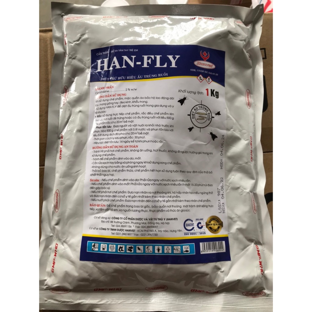 Han-fly, Han fly, Hanfly (1kg) diệt trừ ấu trùng ruồi