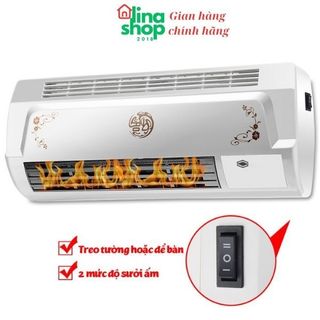 Máy sưởi nhà tắm phòng ngủ Dilipu BPT-4502 để bàn hoặc treo tường làm ấm tự nhiên - Bảo hành 1 năm