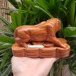 [GIA RE] Tượng con hổ gỗ hương