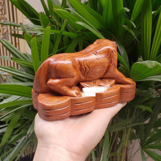 [GIA RE] Tượng con hổ gỗ hương